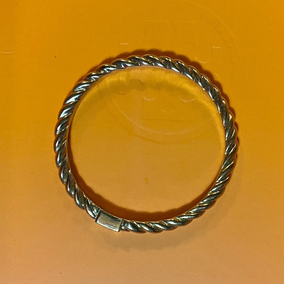 Gold Coach Twisted Bangle Bracelet